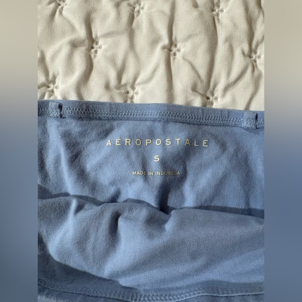 Aeropostale Light Blue Casual Tee